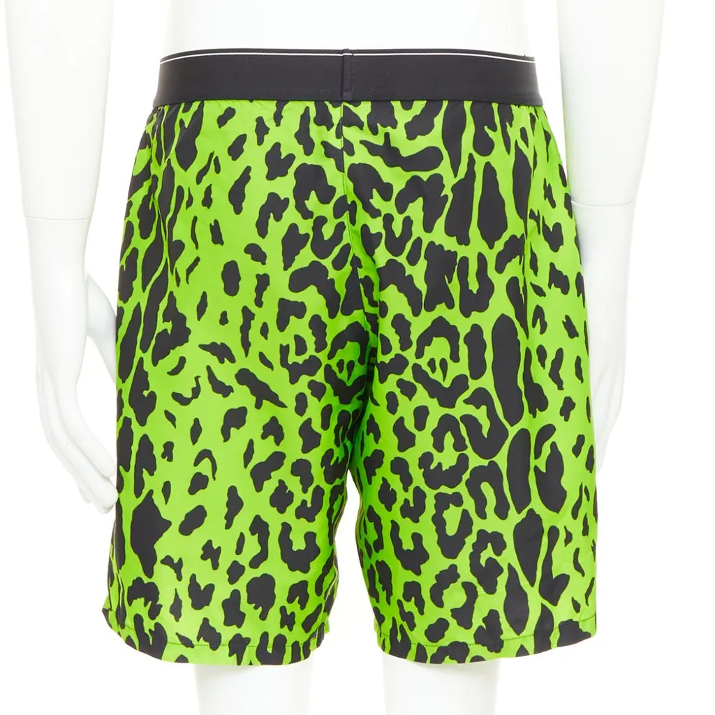 Versace Green Polyester Shorts Green Polyester Very good - Box View