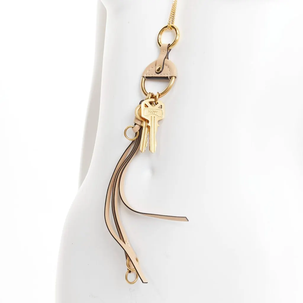 Chloé Nicole Beige Leather Good - Back View