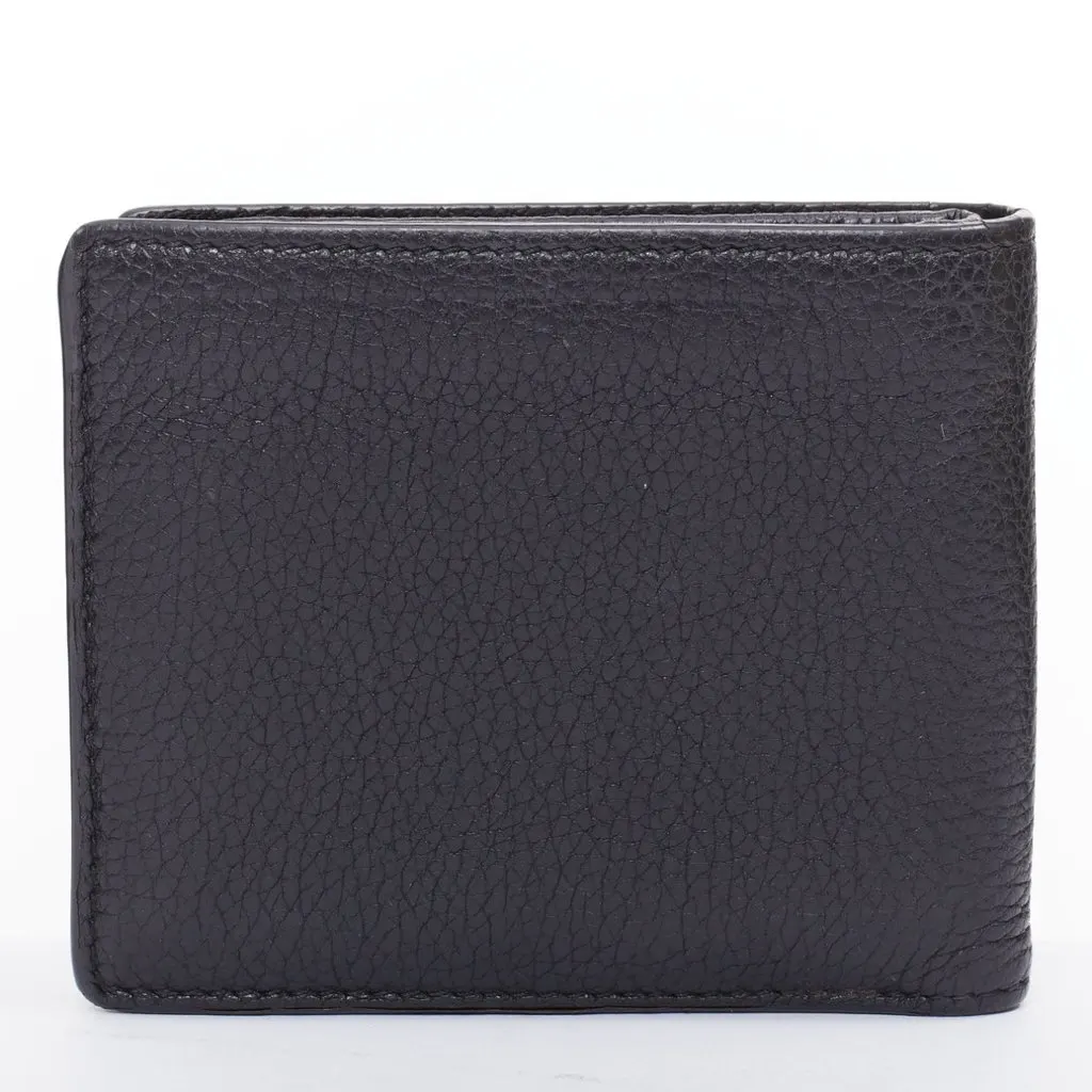 Gucci Black Leather Wallet Black Leather Fair - Back View