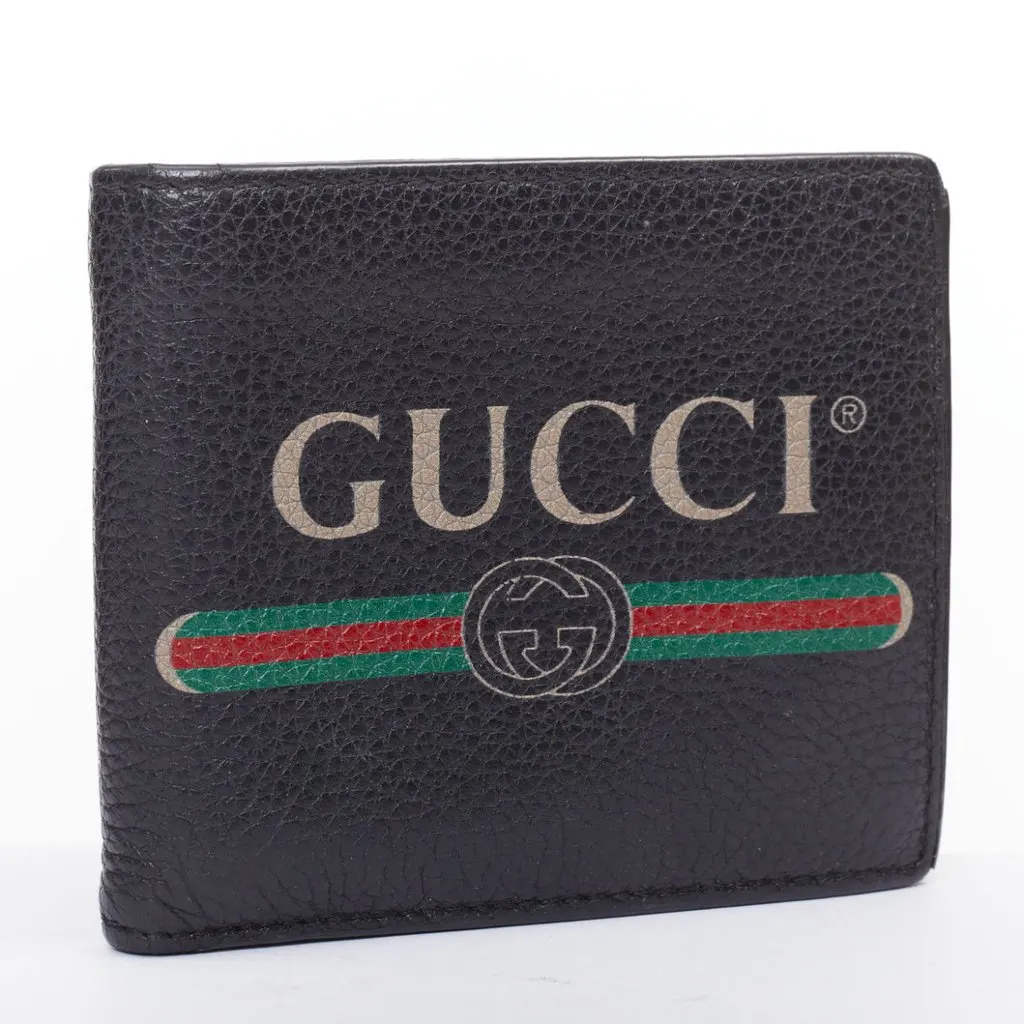 Gucci Black Leather Wallet Black Leather Fair - Inside View