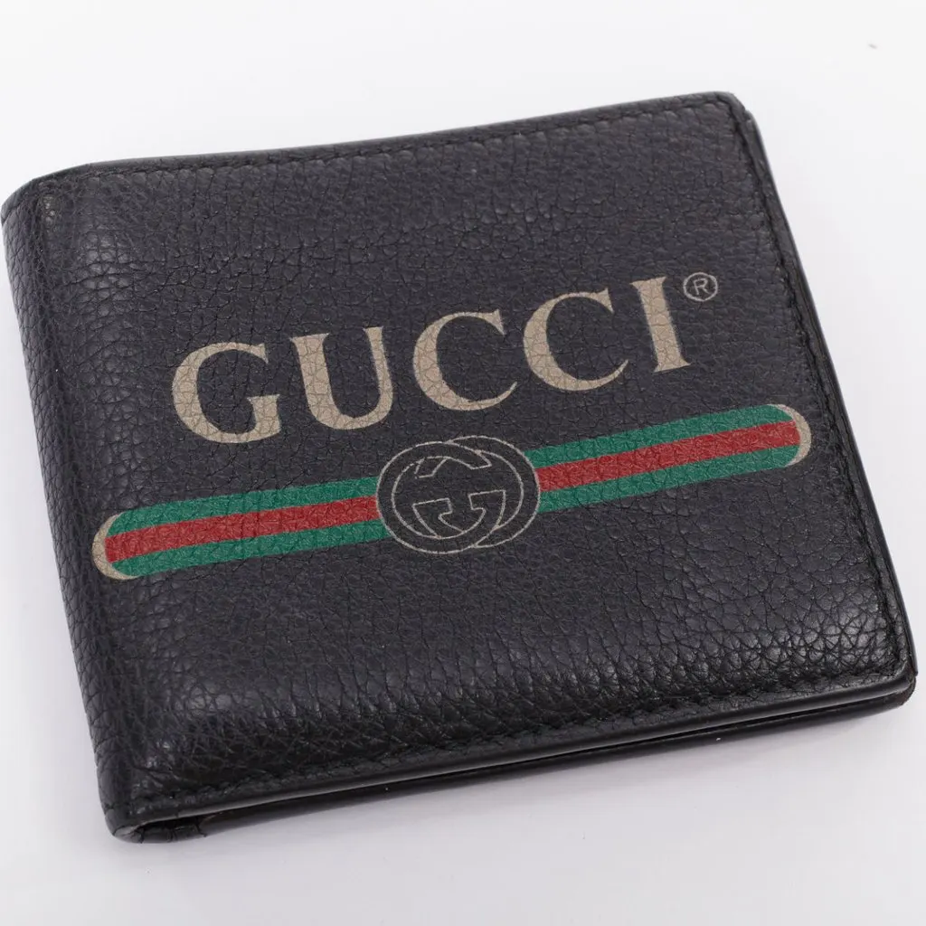 Gucci Black Leather Wallet Black Leather Fair - Box View