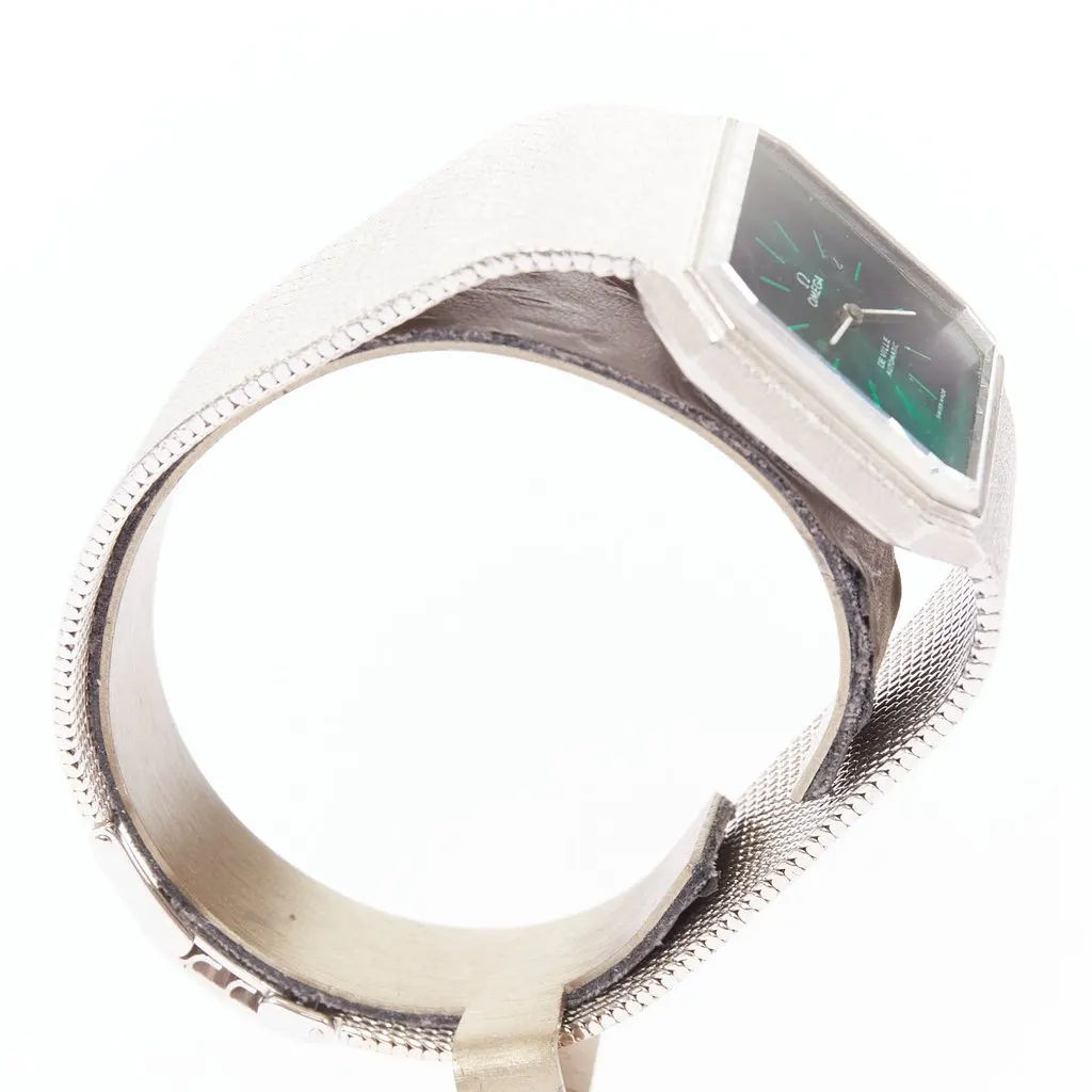 Omega De Ville "Emerald" Emerald Dial Silver Metal Good - Inside View