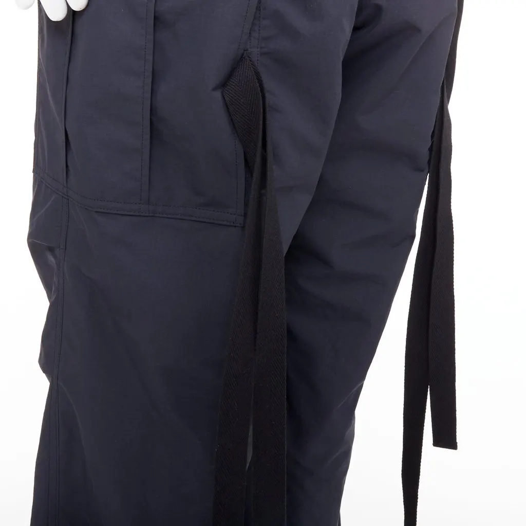 Sacai Black Polyester Trouser Black Polyester Very good - Back View