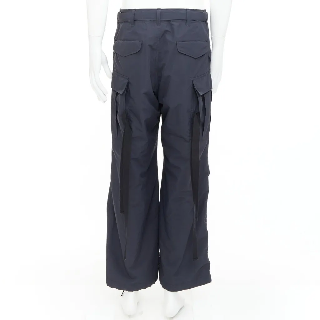 Sacai Black Polyester Trouser Black Polyester Very good - Box View