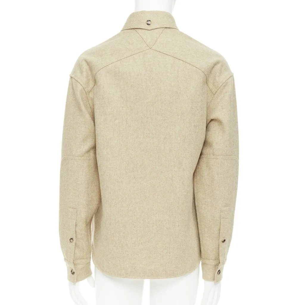 Bottega Veneta Beige Wool Shirt Beige Wool Very good - Box View