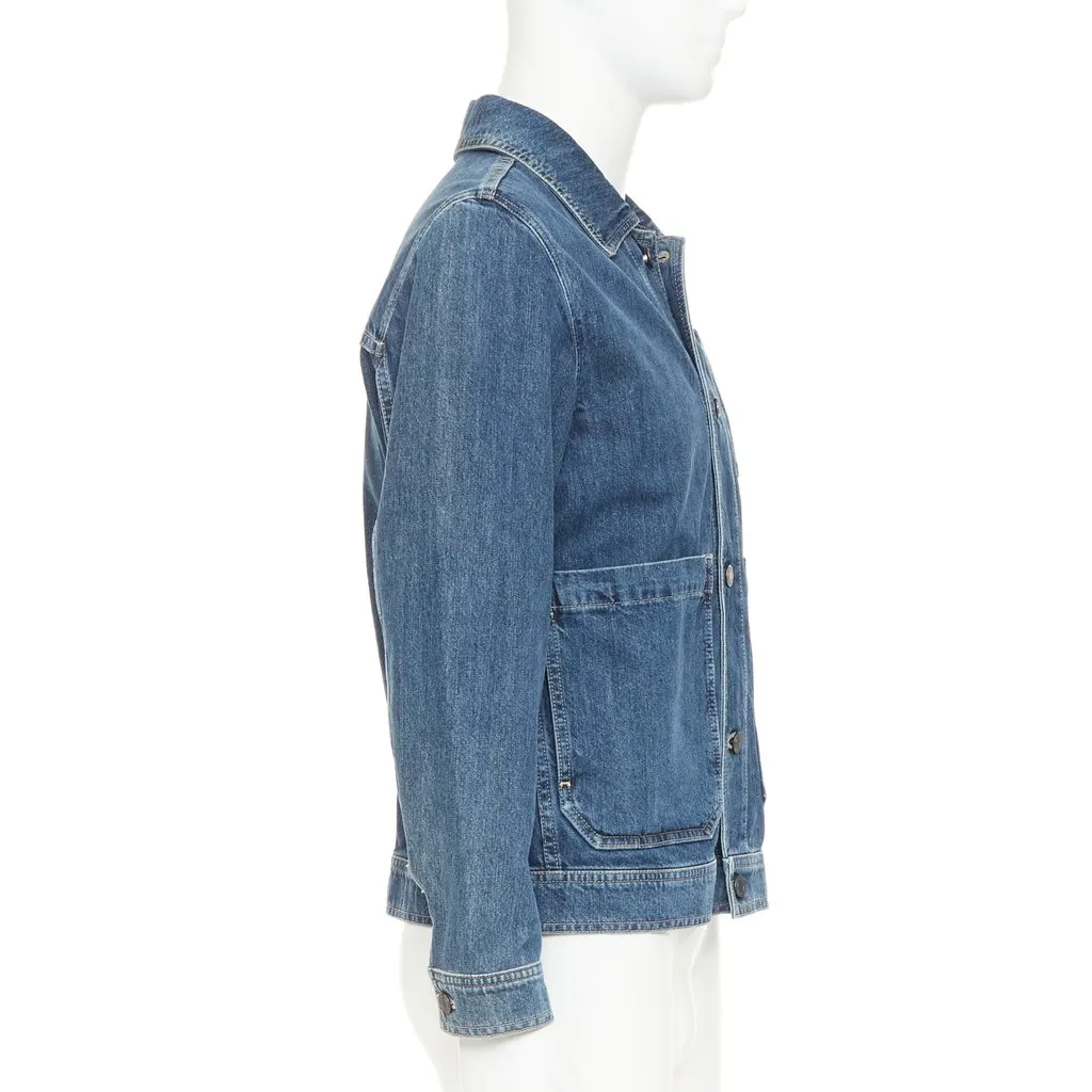 Bottega Veneta Blue Denim Coat Blue Denim Very good - Box View