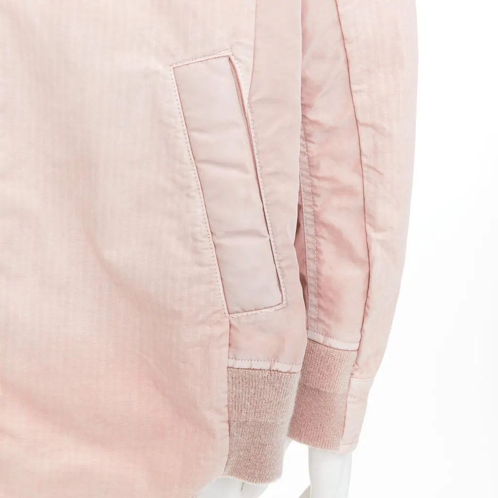 Sacai Pink Cotton Coat Pink Cotton Very good - Back View