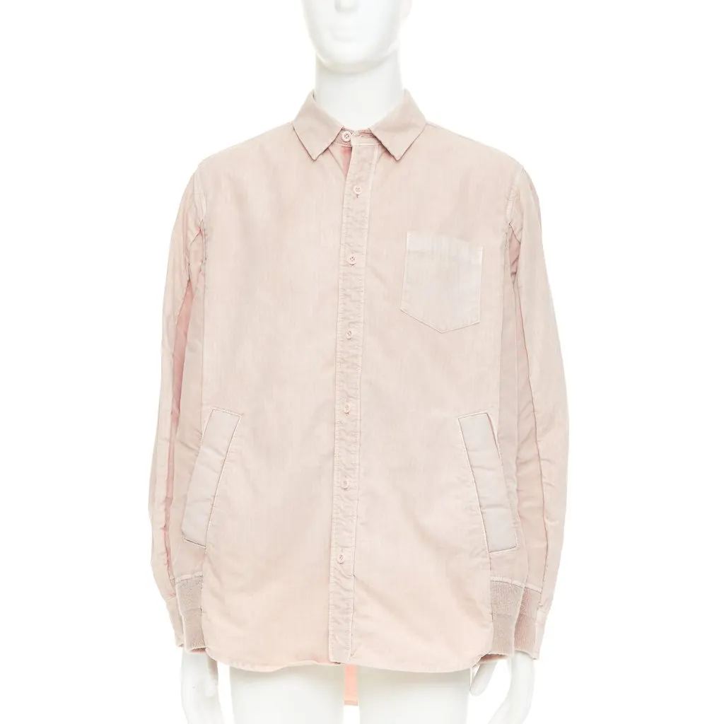Sacai Pink Cotton Coat Pink Cotton Very good - Inside View