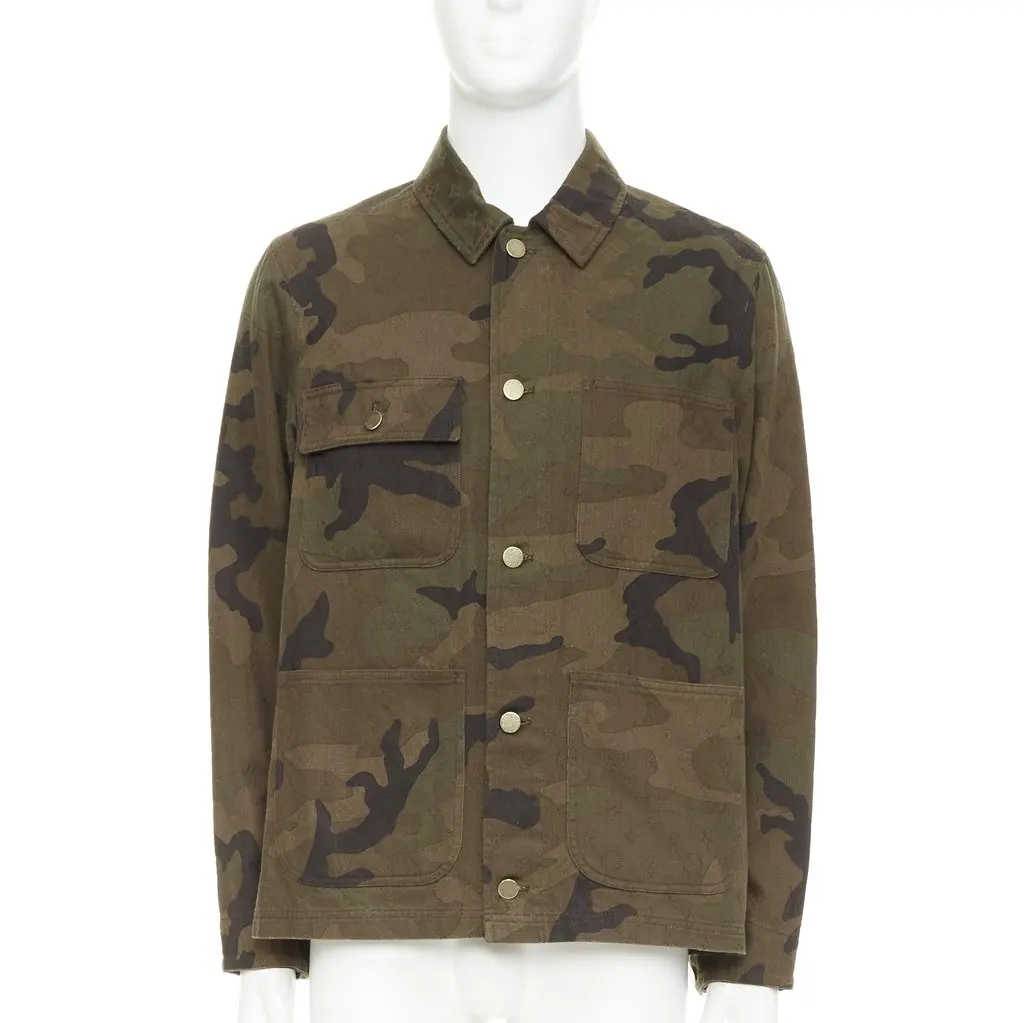 Louis Vuitton Chore Coat Green Denim Very good - Front View