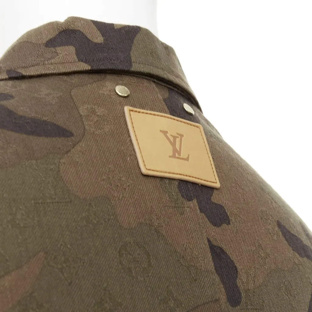 Louis Vuitton Chore Coat Green Denim Very good - Back View