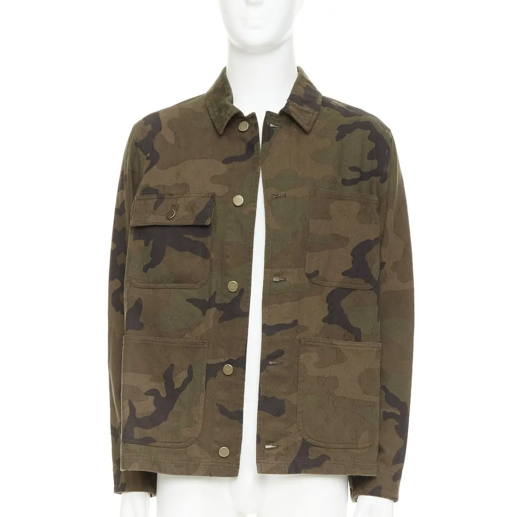Louis Vuitton Chore Coat Green Denim Very good - Inside View