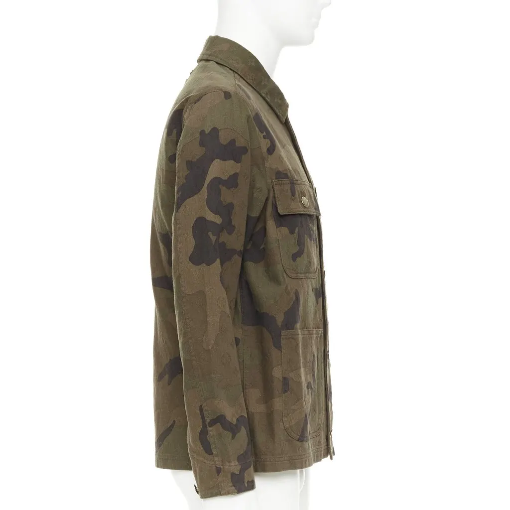 Louis Vuitton Chore Coat Green Denim Very good - Box View