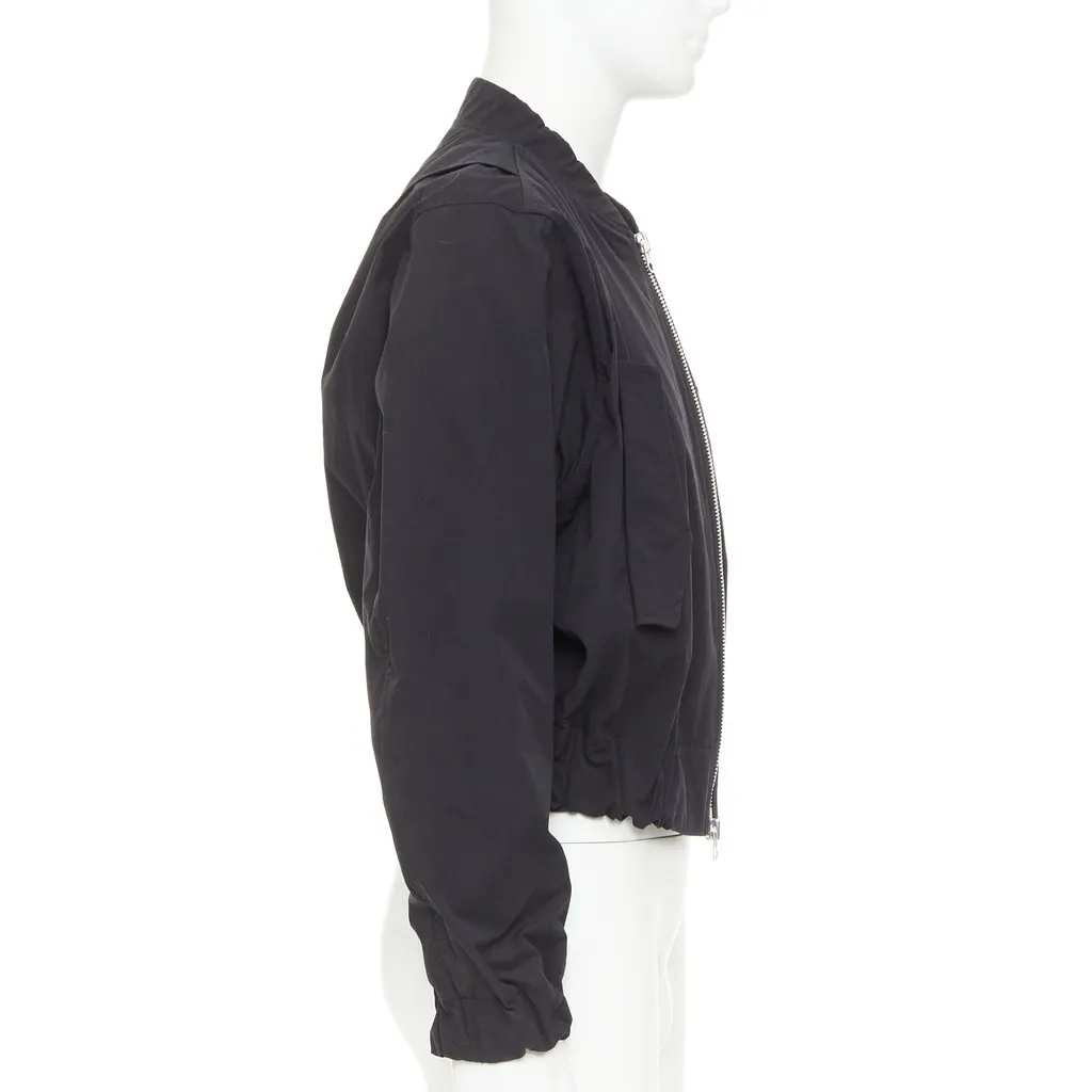 Unsigned Molded Bulk Jacket Black Polyester Never worn, with tag - Model View