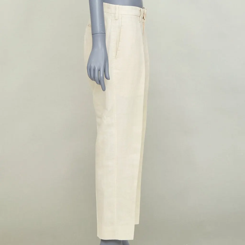 Issey Miyake Ecru Trouser Beige Very good - Model View