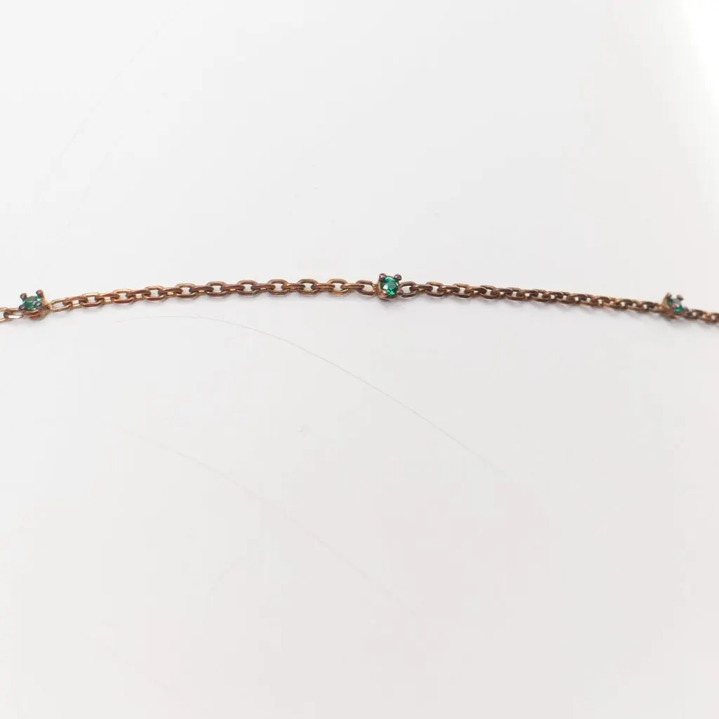 Bottega Veneta Green Metal Long Necklace Green Metal Fair - Back View