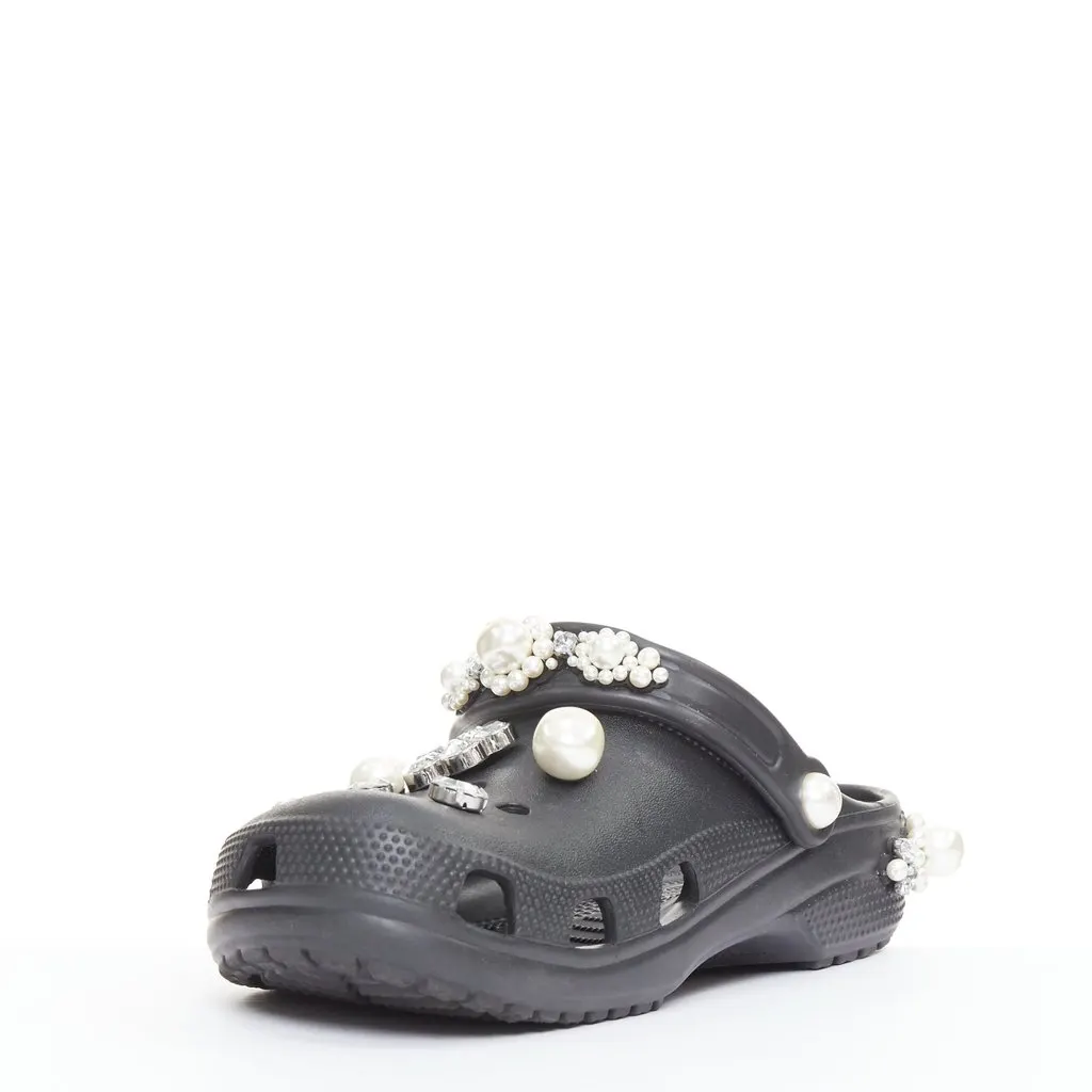 Unsigned Black Rubber Sandals Black Rubber Good - Box View