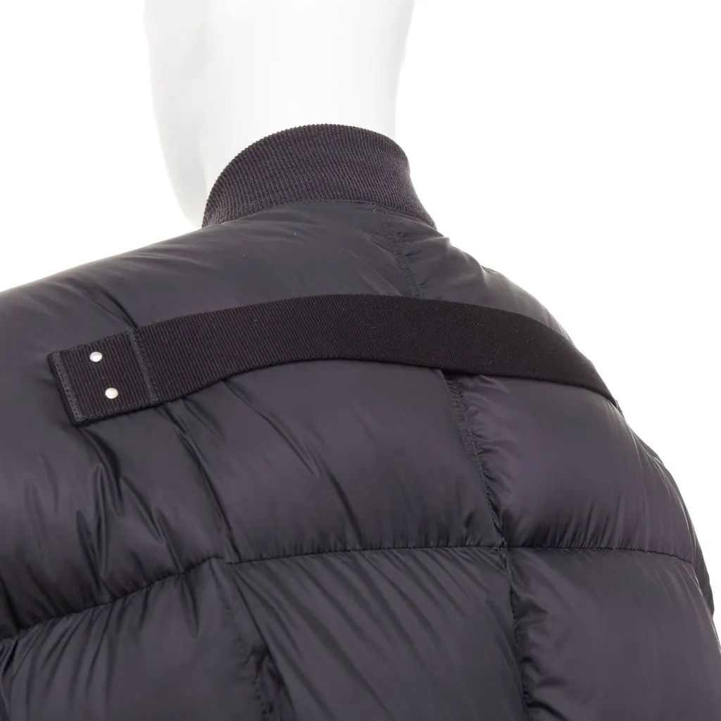 Rick Owens Black Polyamide Coat Black Polyamide Good - Back View