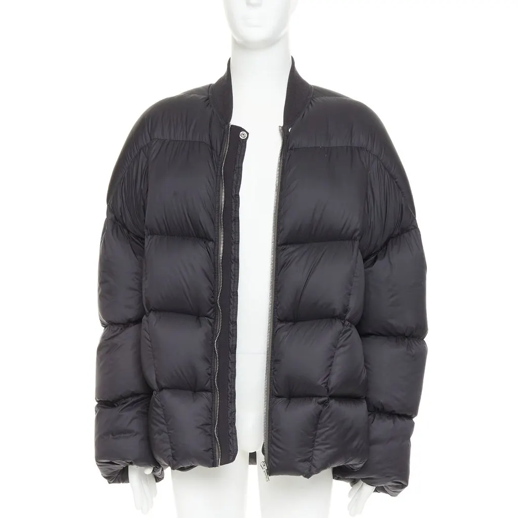 Rick Owens Black Polyamide Coat Black Polyamide Good - Inside View