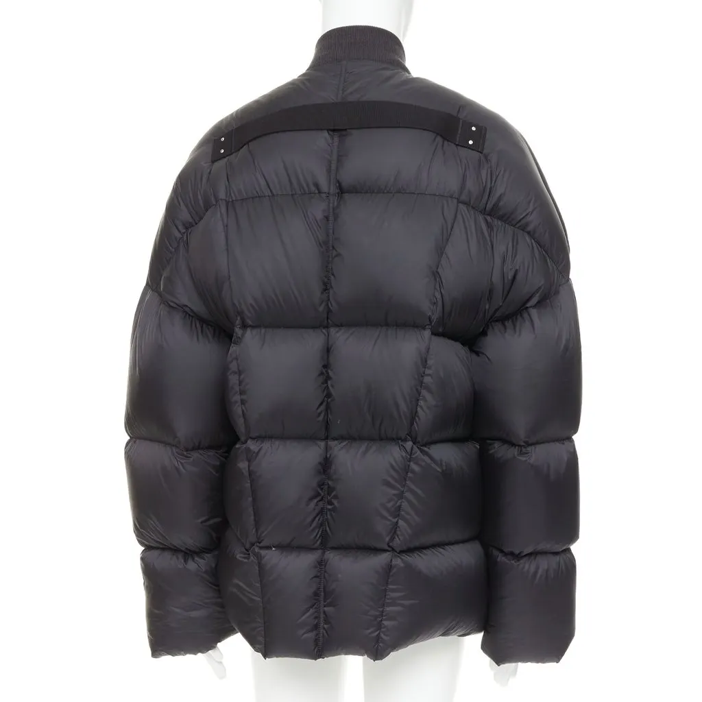 Rick Owens Black Polyamide Coat Black Polyamide Good - Box View