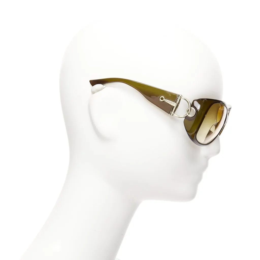 Gucci GG2951E/S Green Acetate Fair - Model View