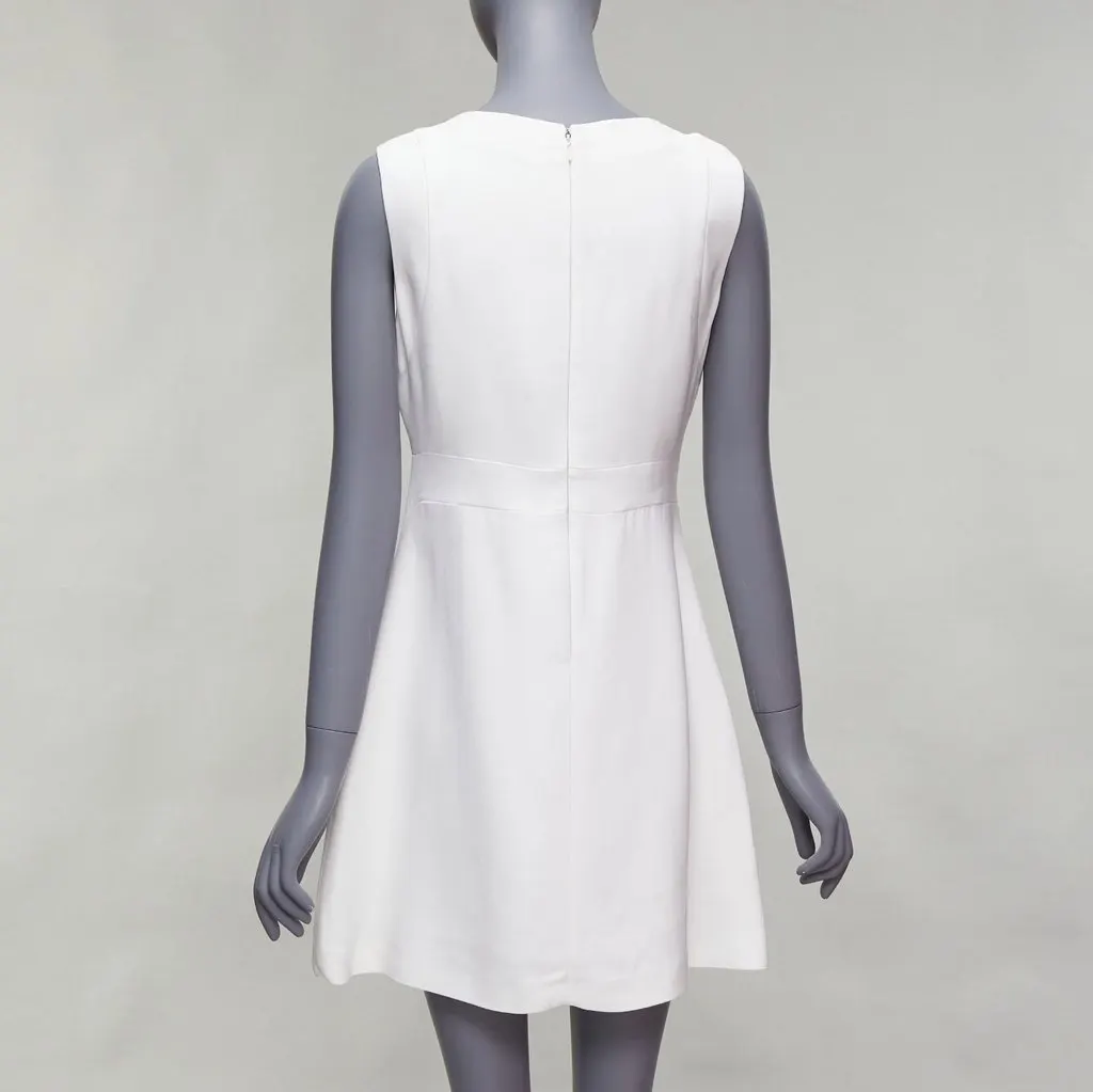 Miu Miu White Viscose Dress White Viscose Fair - Box View
