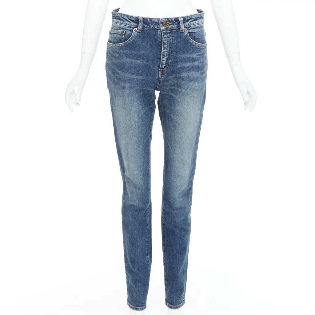 Saint Laurent D05 Blue Polyester Very good - Front View