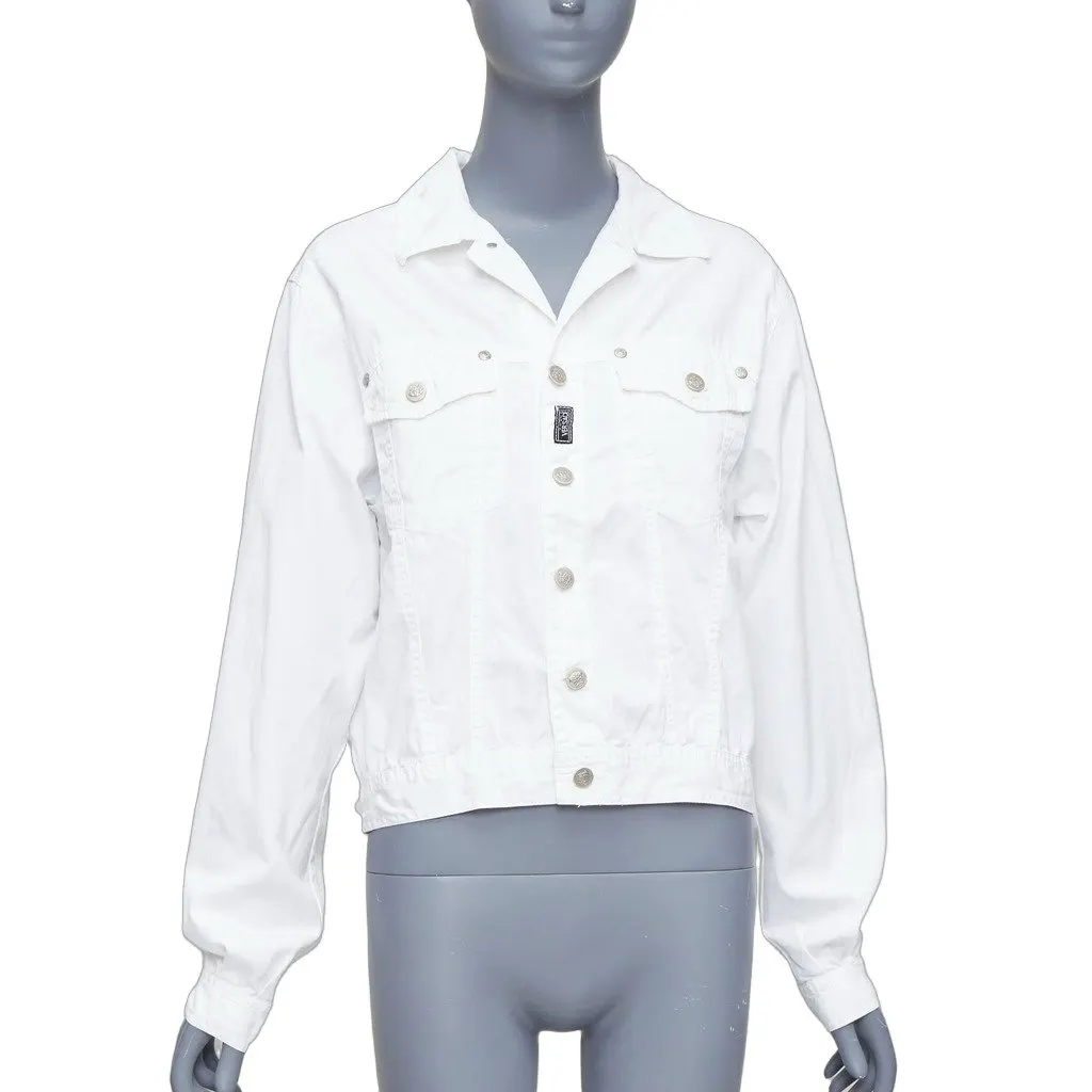 Versace Medusa Logo Jacket White Fair - Front View
