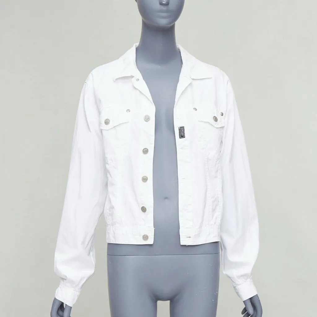 Versace Medusa Logo Jacket White Fair - Inside View