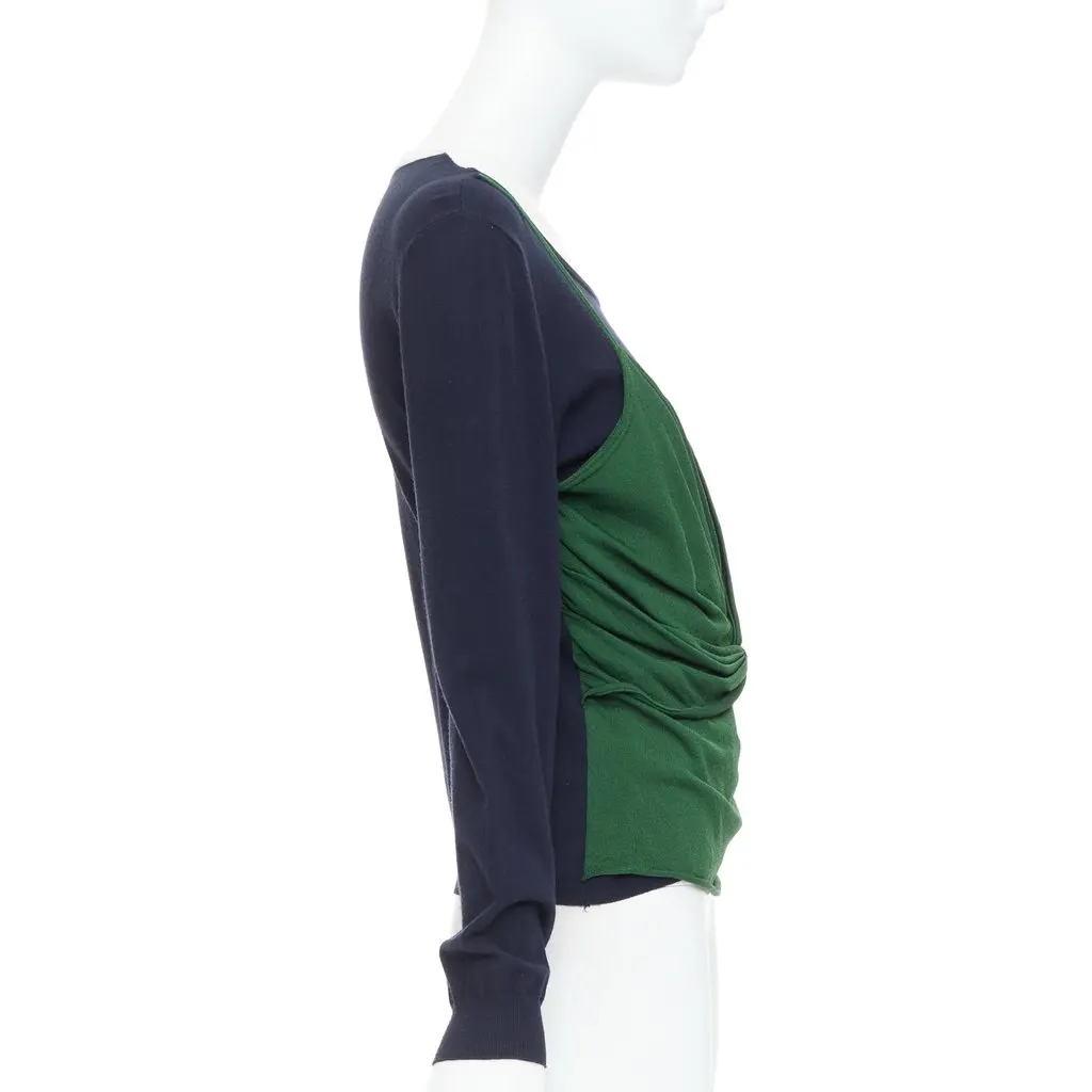 JW ANDERSON Draped Cami Sweater Green Viscose Very good - Model View