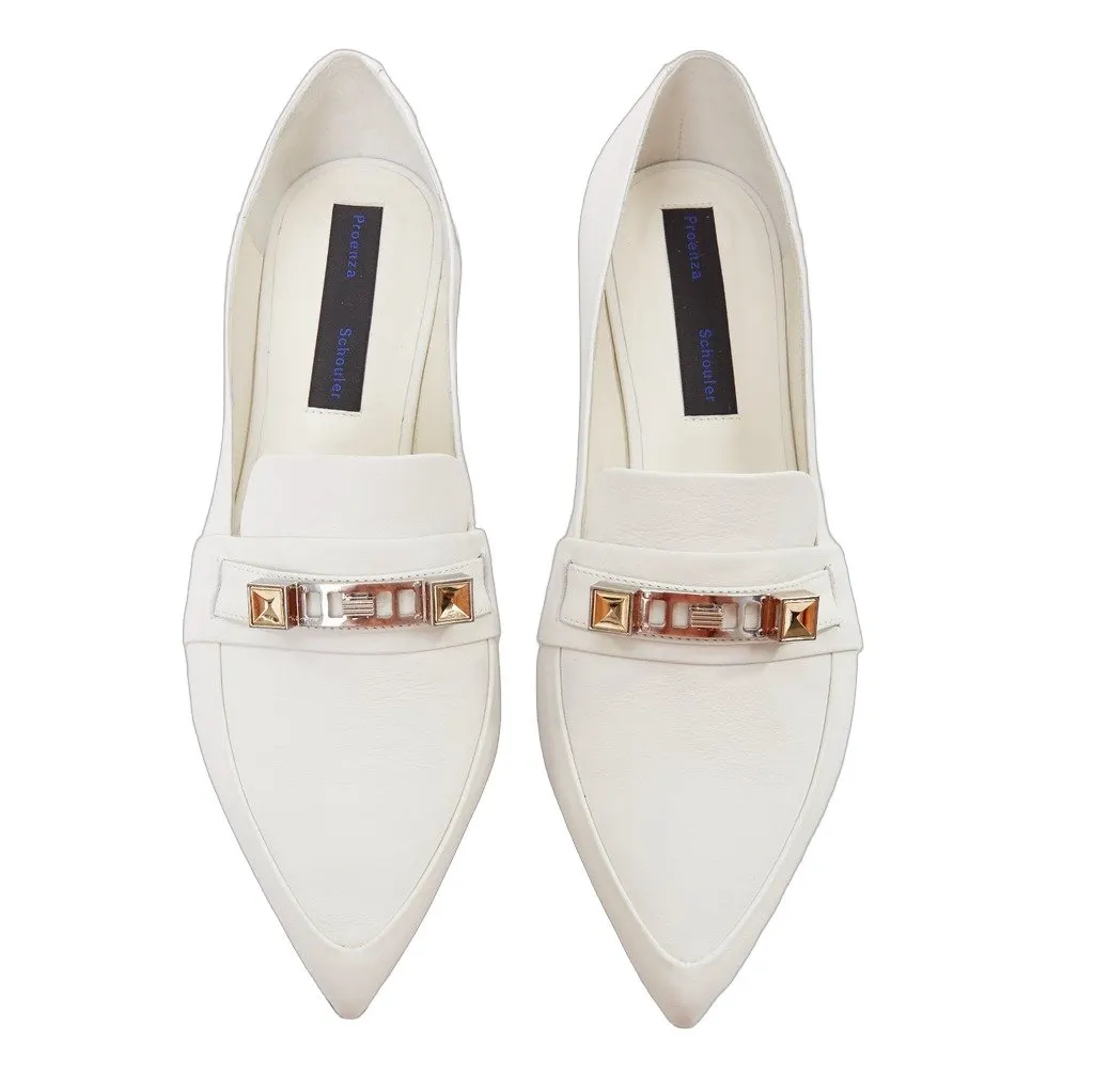 Proenza Schouler White Leather Ballet flats White Leather Fair - Front View