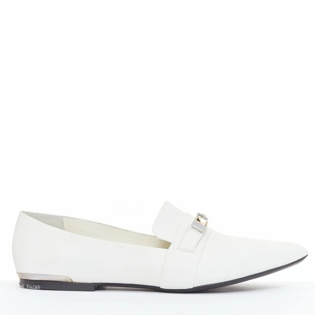 Proenza Schouler White Leather Ballet flats White Leather Fair - Back View