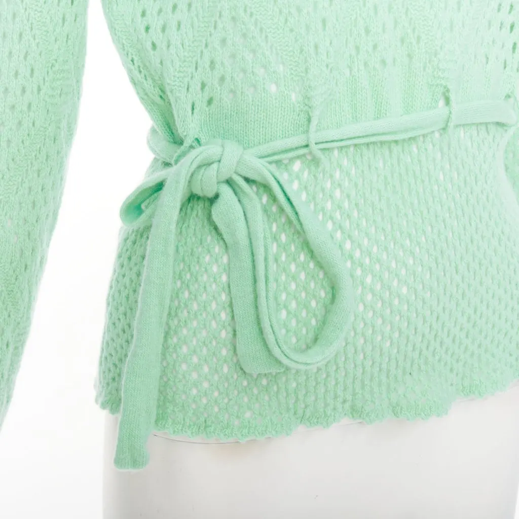 Salvatore Ferragamo Green Wool Knitwear Green Wool Very good - Back View