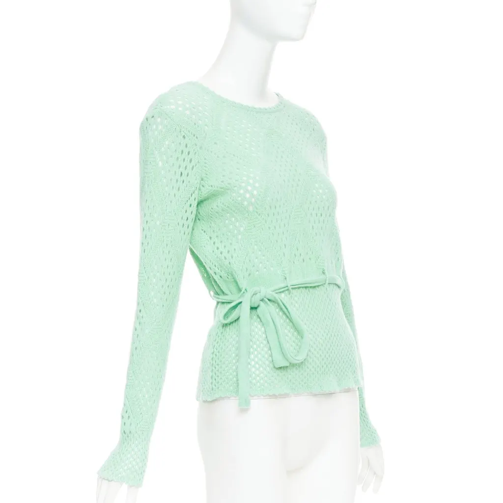 Salvatore Ferragamo Green Wool Knitwear Green Wool Very good - Inside View