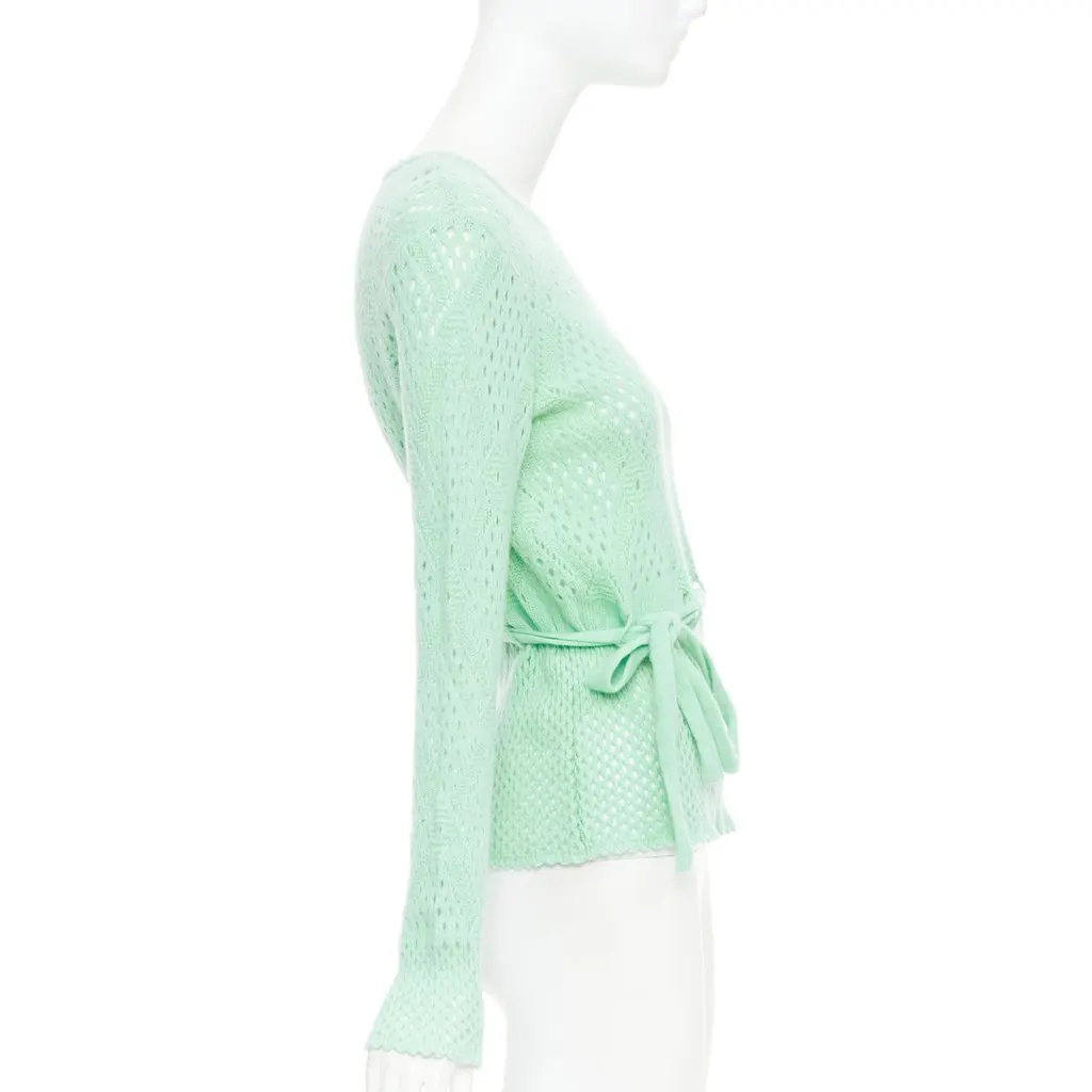Salvatore Ferragamo Green Wool Knitwear Green Wool Very good - Model View