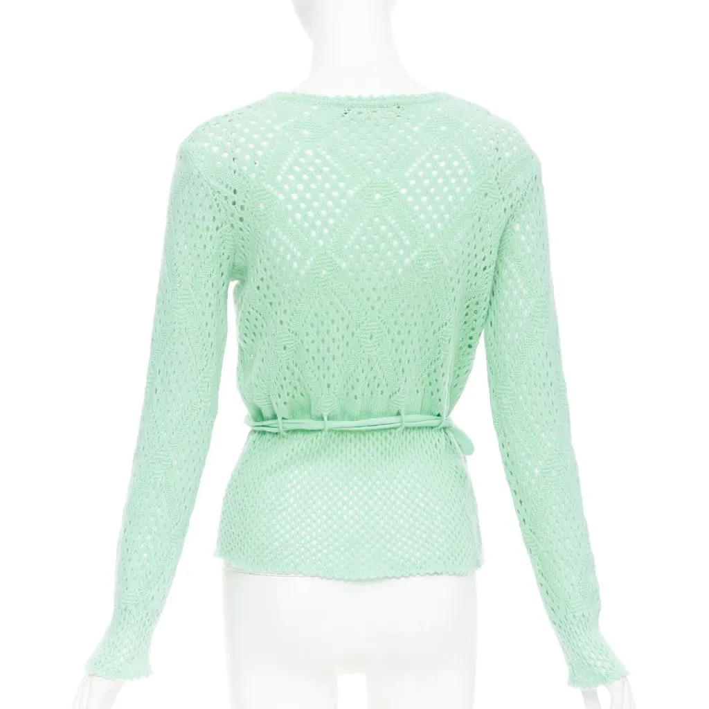 Salvatore Ferragamo Green Wool Knitwear Green Wool Very good - Box View