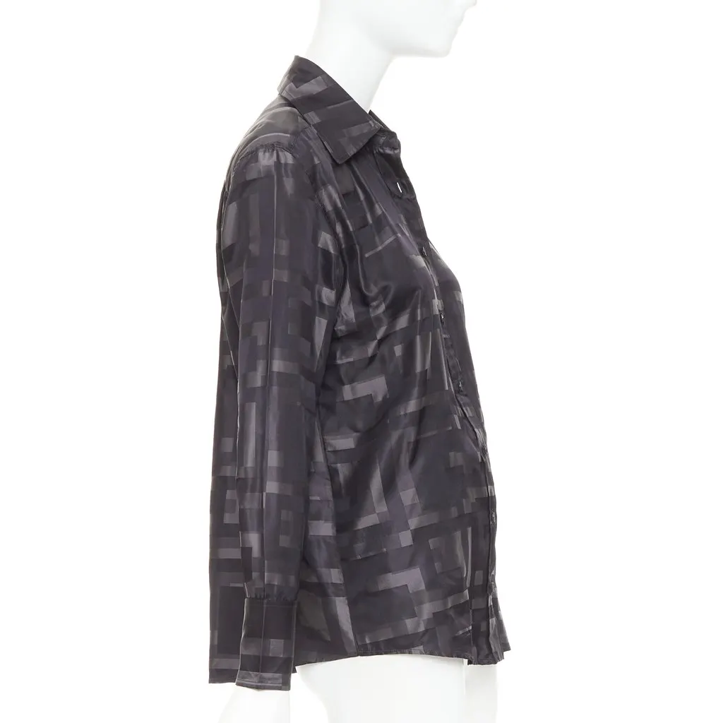 Gucci Black Silk Top Black Silk Very good - Model View