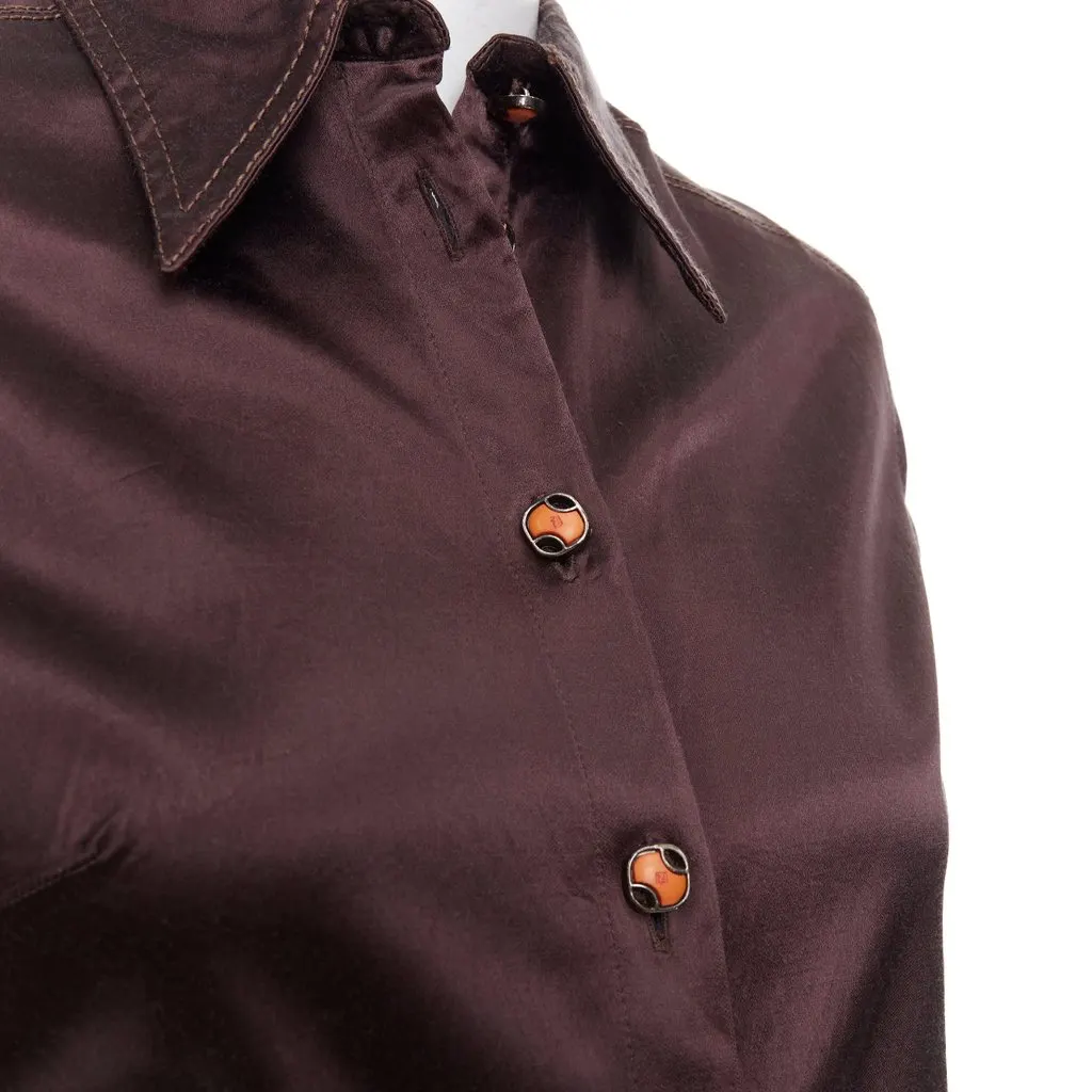 Fendi Brown Top Brown Fair - Back View