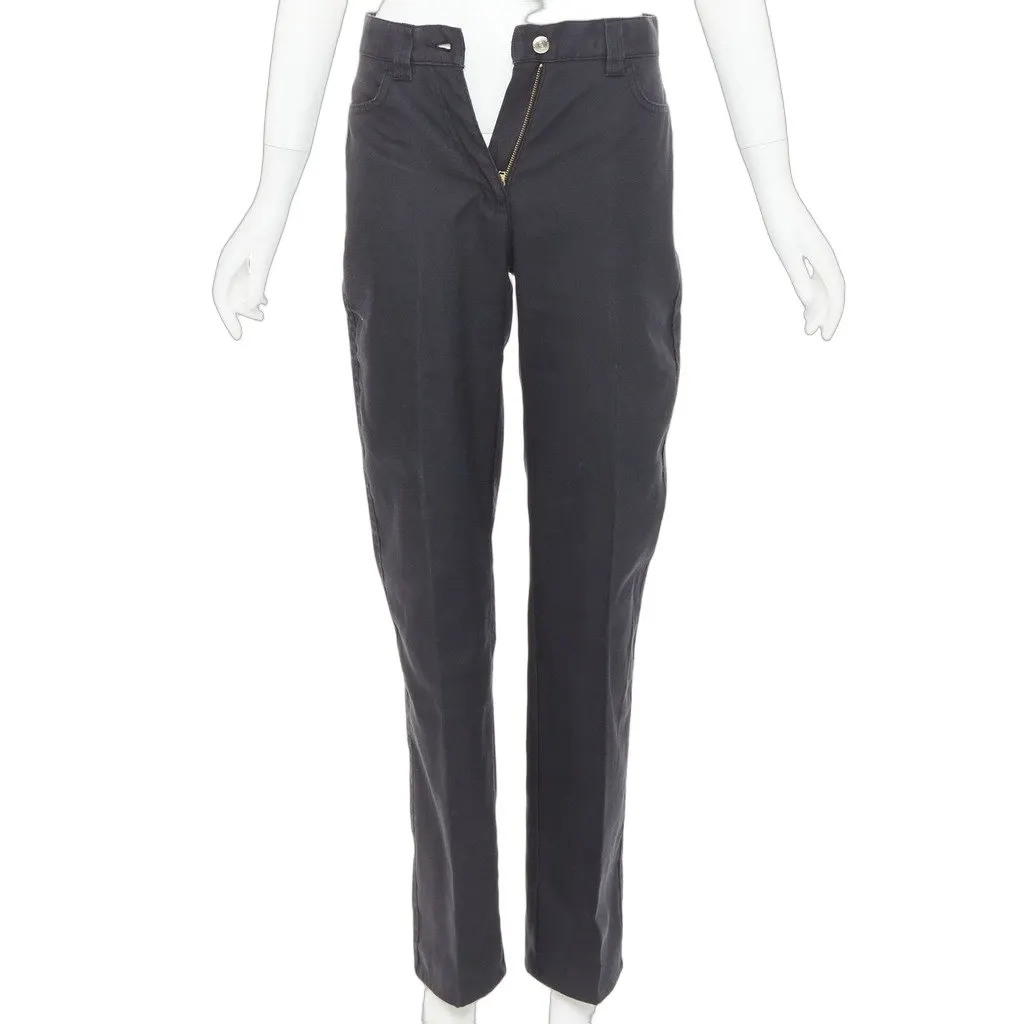 Fendi Grey Denim Trouser Grey Denim Good - Front View