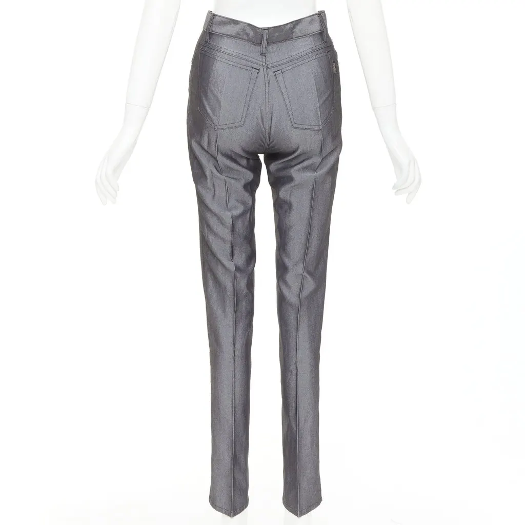 Fendi Grey Silk Trouser Grey Silk Very good - Box View