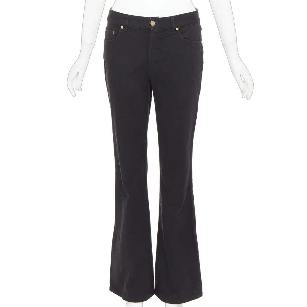 Gucci Black Cotton Trouser Black Cotton Very good - Front View