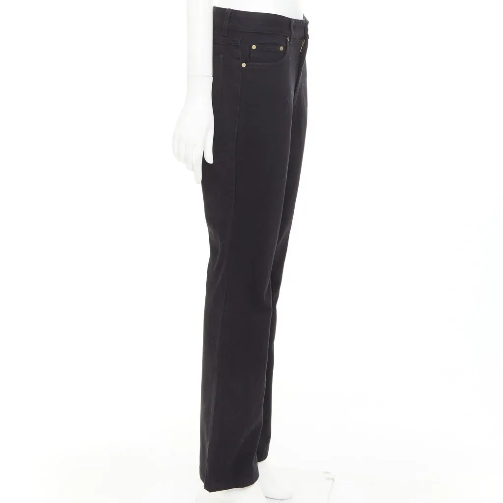 Gucci Black Cotton Trouser Black Cotton Very good - Model View