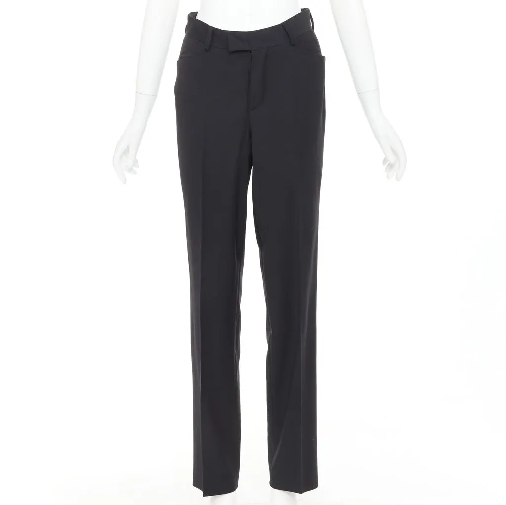 Gucci Black Wool Trouser Black Wool Very good - Front View