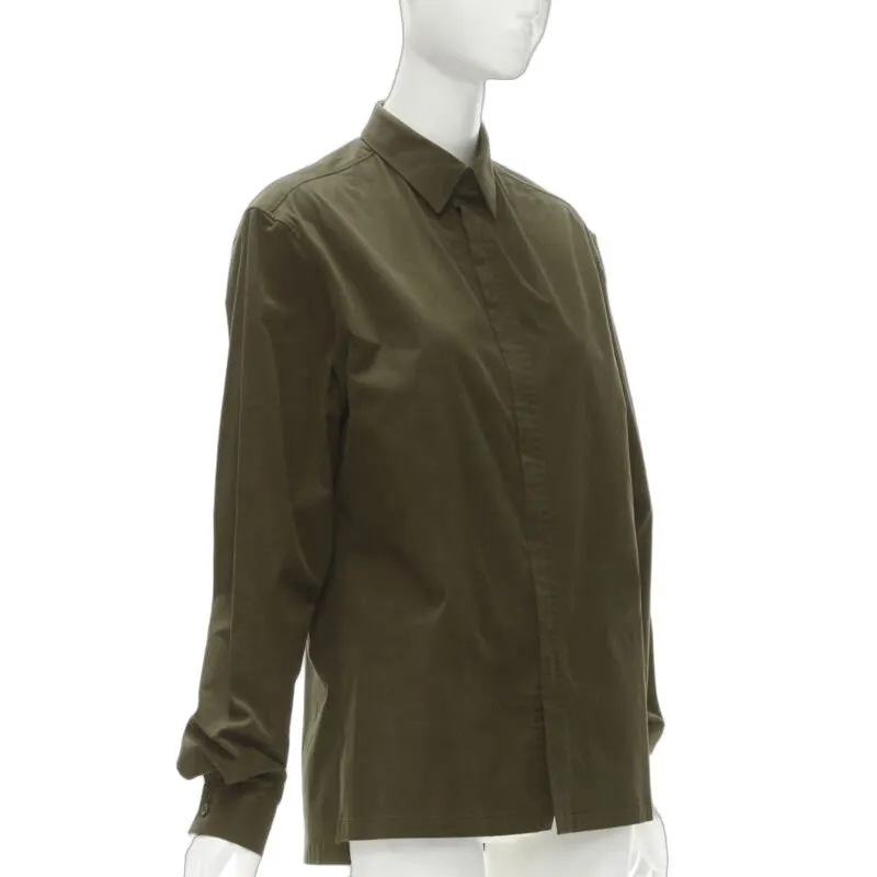 Balenciaga Brown Cotton Shirt Brown Cotton Good - Front View
