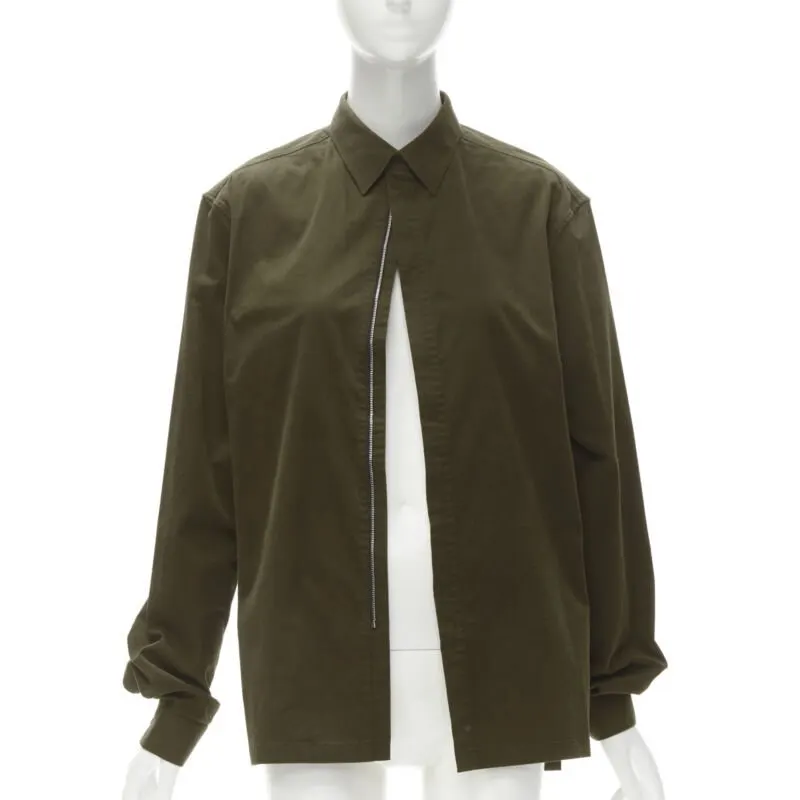 Balenciaga Brown Cotton Shirt Brown Cotton Good - Inside View