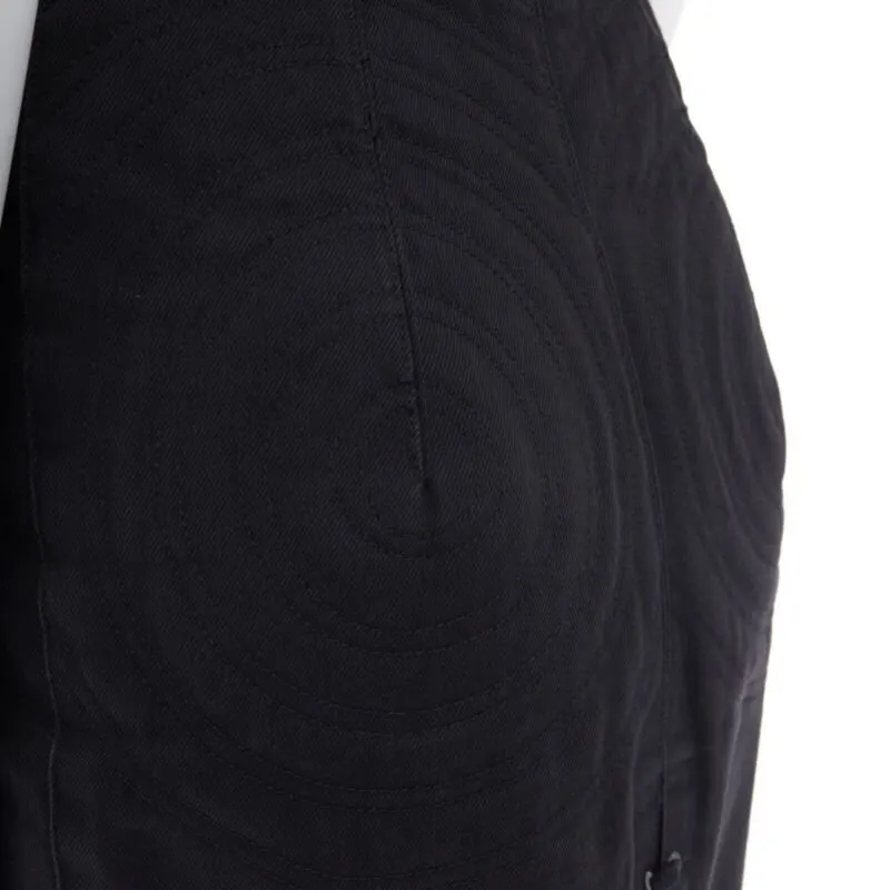 Jean Paul Gaultier Circle Stitch Skirt Black Polyester Very good - Back View