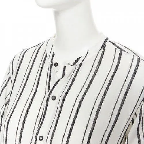 Isabel Marant Striped Tunic Dress Beige Viscose Good - Back View