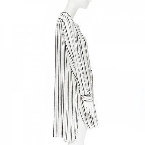 Isabel Marant Striped Tunic Dress Beige Viscose Good - Model View