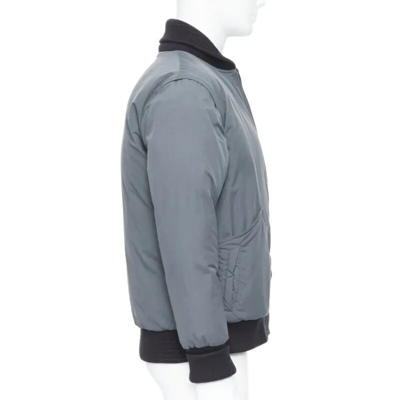 Unsigned Grey Goose Down Bomber Grey Polyamide Very good - Box View