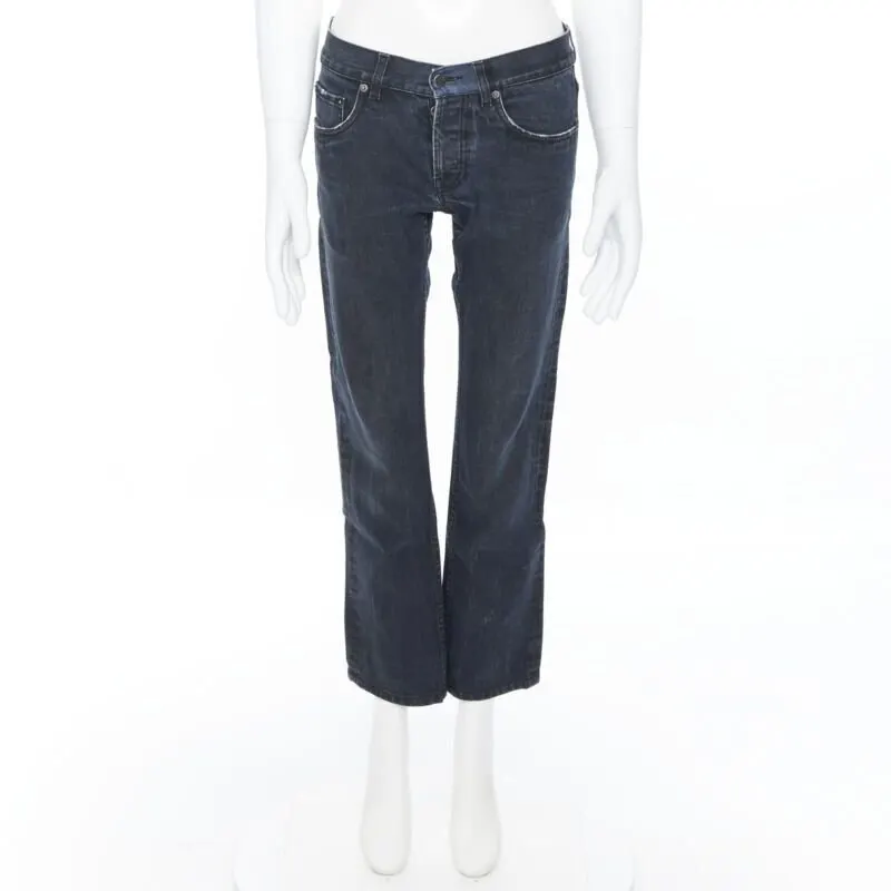 Prada Black Cotton Jeans Black Cotton Very good - Inside View