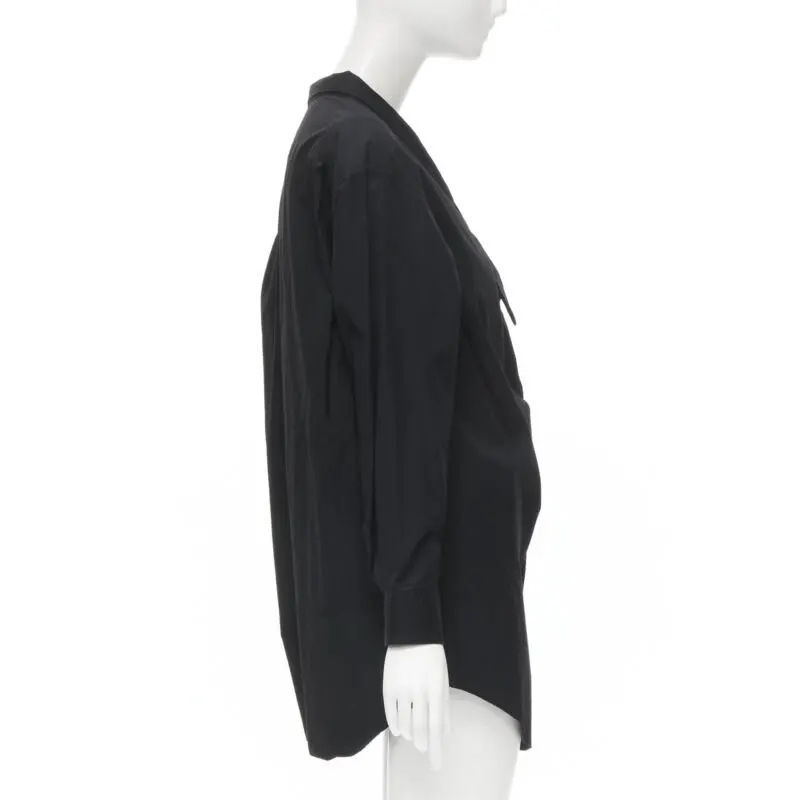 Comme Des Garcons Asymmetric Collar Shirt Black Cotton Very good - Box View
